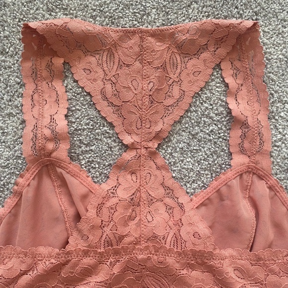 Free‎ People Pink Lace Racerback Bralette XS - Picture 9 of 12